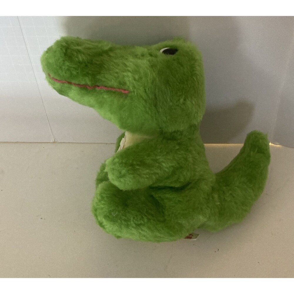 Alligator Plush Green Vintage Soft & Safe Bean Bag Animal Fair